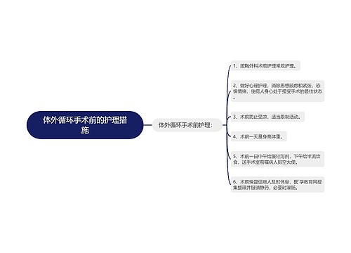 体外循环手术前的护理措施