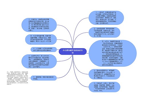 小儿肾功能不全的治疗方法