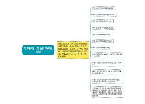 急救护理：急性白血病的分型