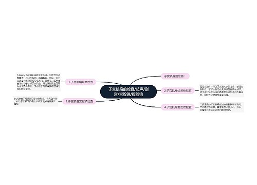 子宫肌瘤的检查/超声/刮宫/宫腔镜/腹腔镜