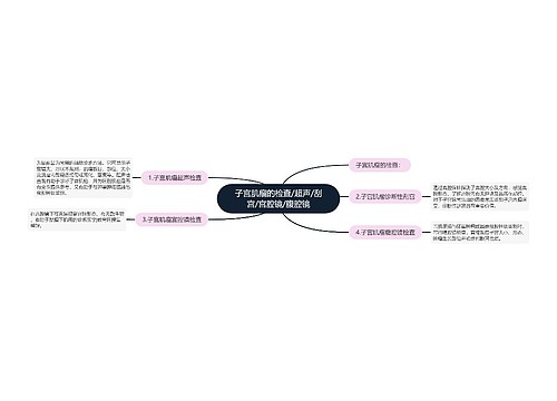 子宫肌瘤的检查/超声/刮宫/宫腔镜/腹腔镜