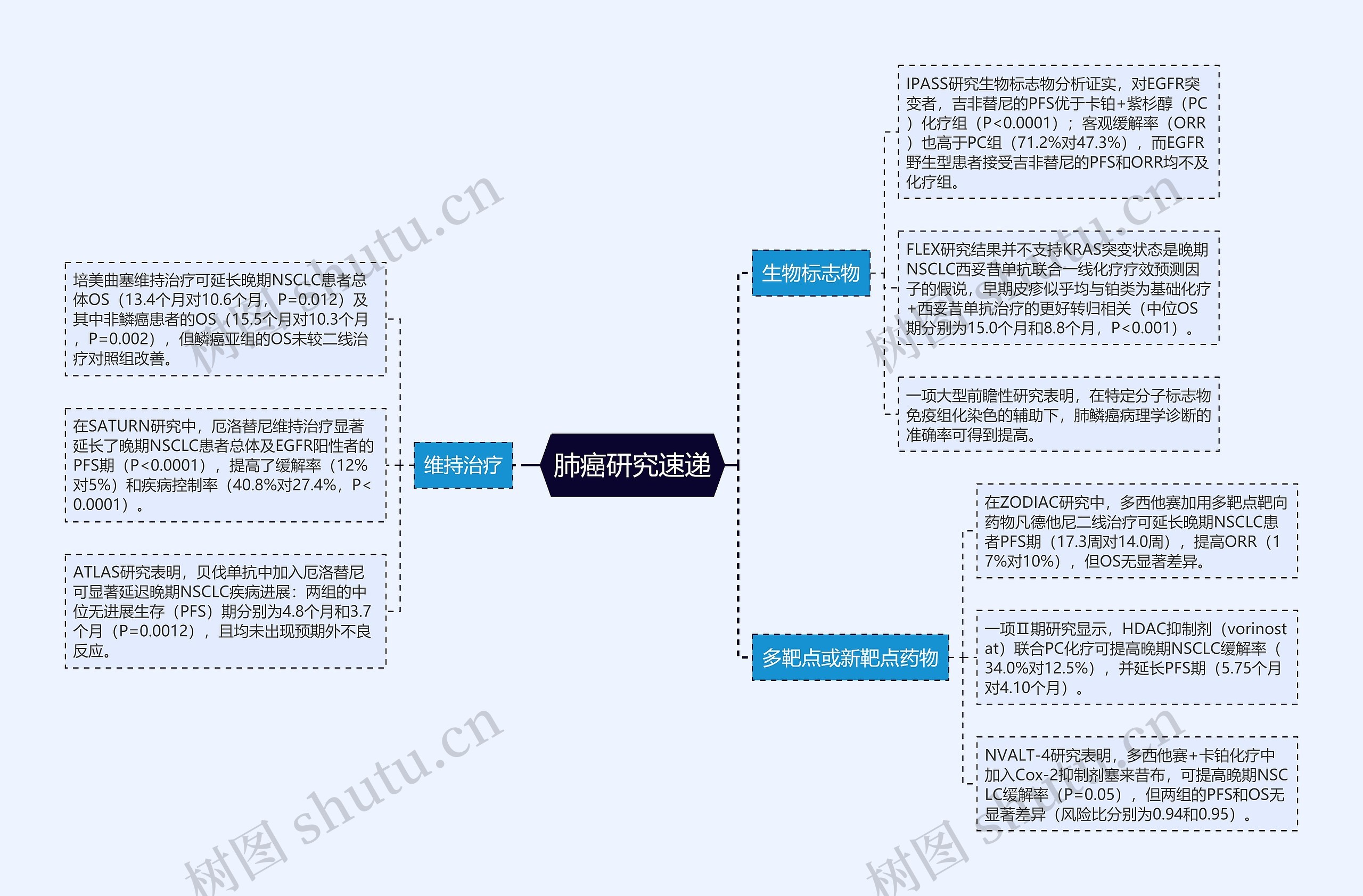 肺癌研究速递思维导图