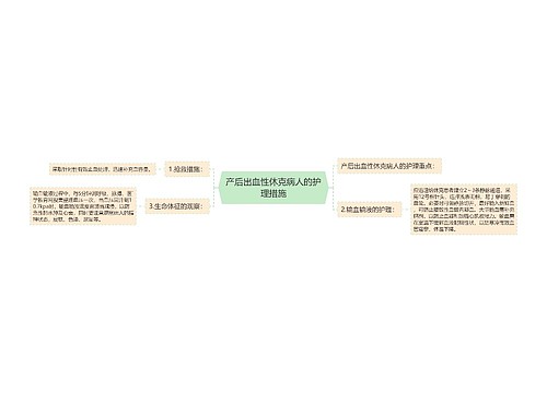 产后出血性休克病人的护理措施