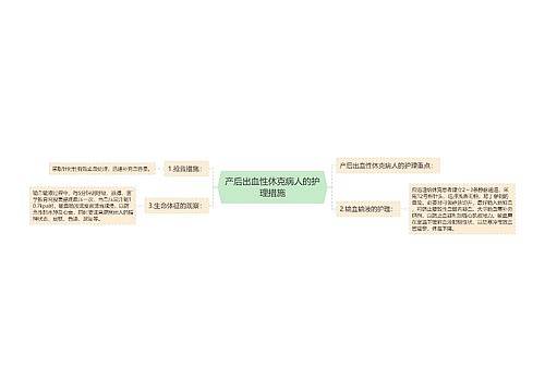 产后出血性休克病人的护理措施