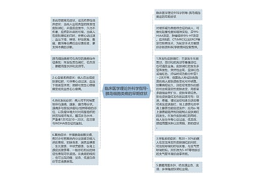 临床医学理论外科学指导-胰岛细胞类癌的早期症状