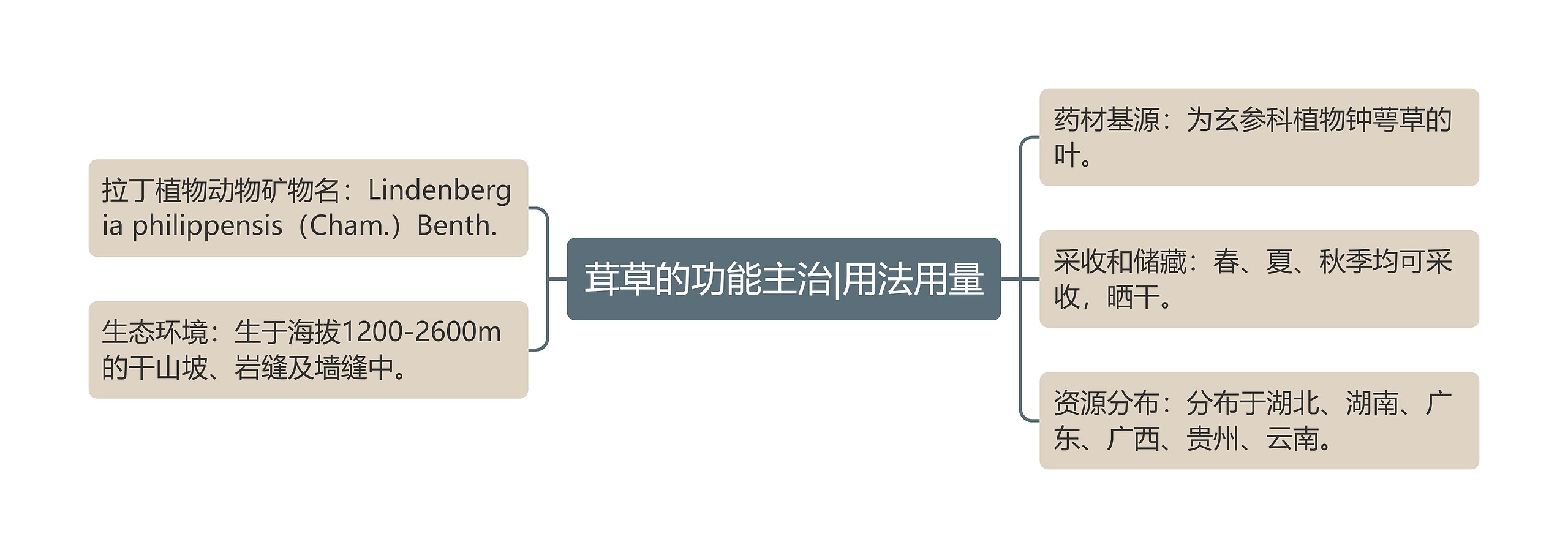 茸草的功能主治|用法用量思维导图