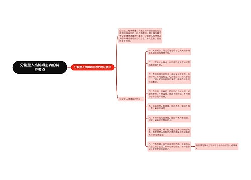分裂型人格障碍患者的特征要点
