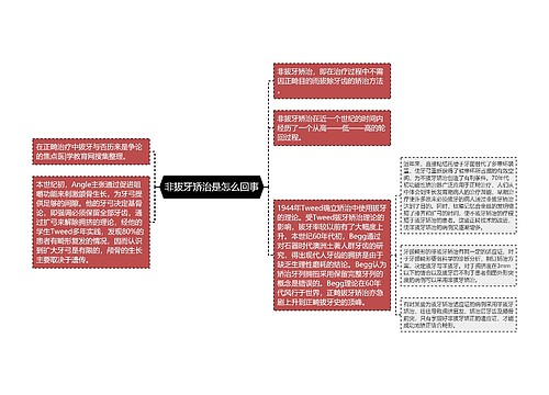 非拔牙矫治是怎么回事