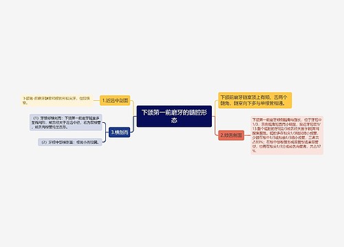 下颌第一前磨牙的髓腔形态