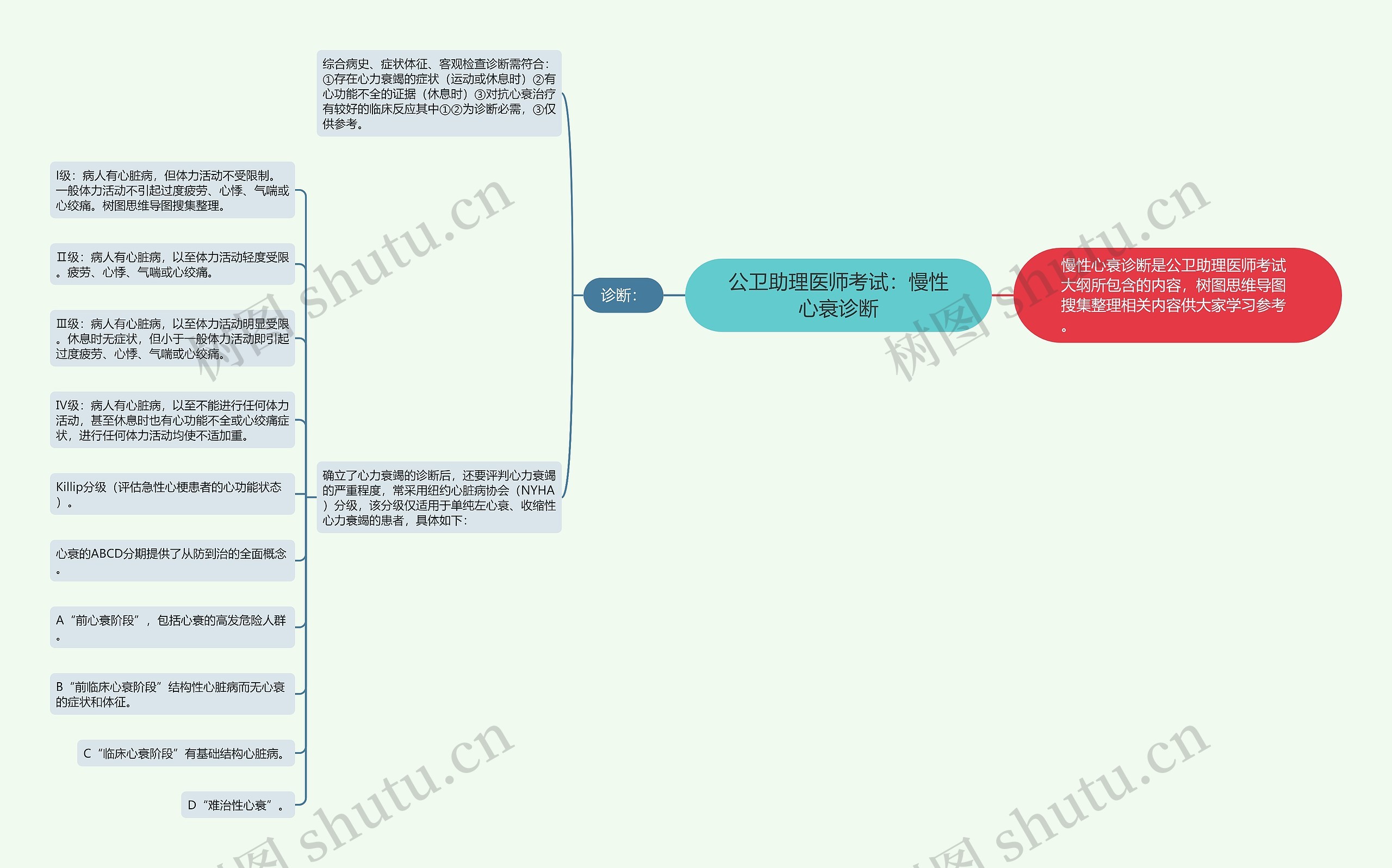 公卫助理医师考试：慢性心衰诊断