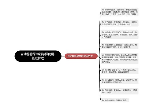 自动静脉采血器怎样使用-基础护理