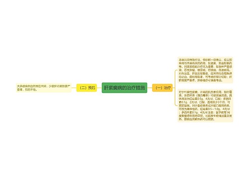 肝紫癜病的治疗措施