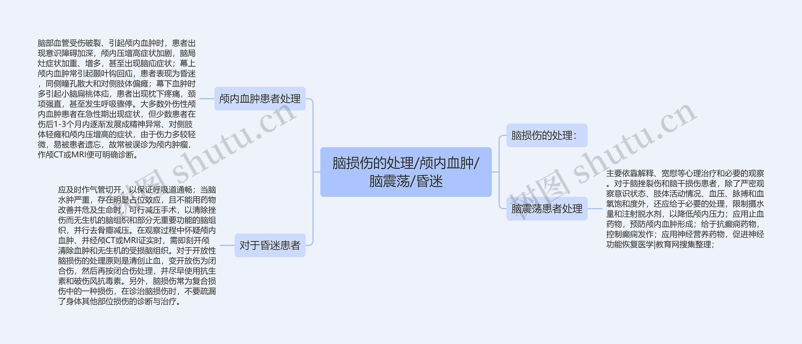 脑损伤的处理/颅内血肿/脑震荡/昏迷 脑损伤的处理/颅内血肿/脑震荡/昏迷