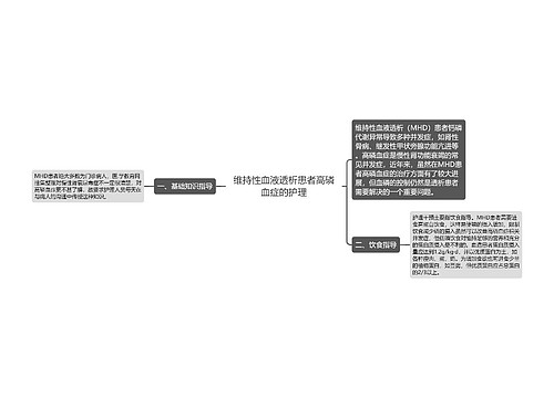 维持性血液透析患者高磷血症的护理