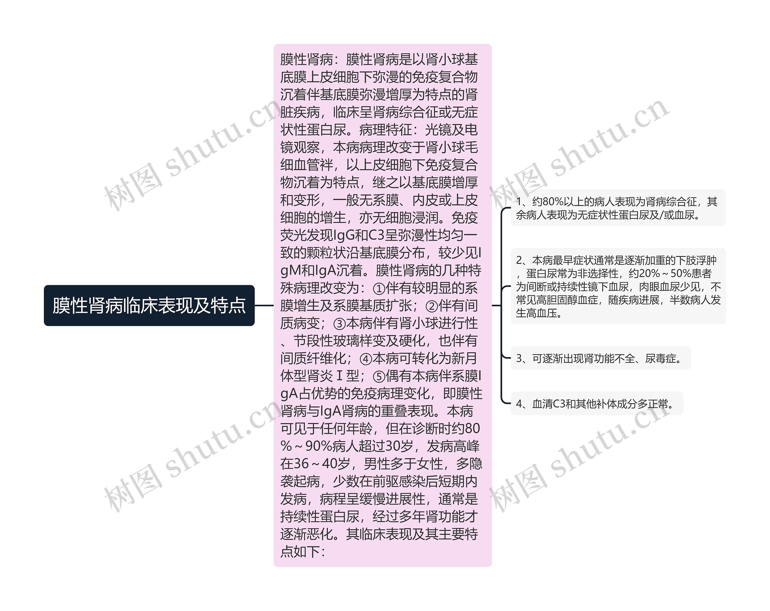 膜性肾病临床表现及特点 膜性肾病临床表现及特点