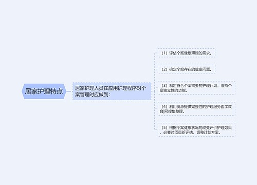 居家护理特点