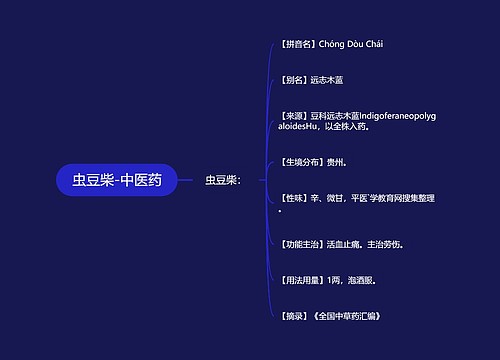 虫豆柴-中医药