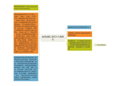 合同法第二百三十八条释义