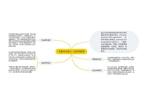 大量羊水吸入-儿科学指导