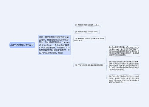 减数矫治预防性拔牙