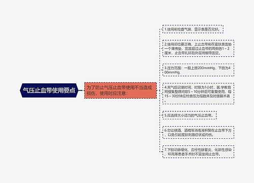 气压止血带使用要点