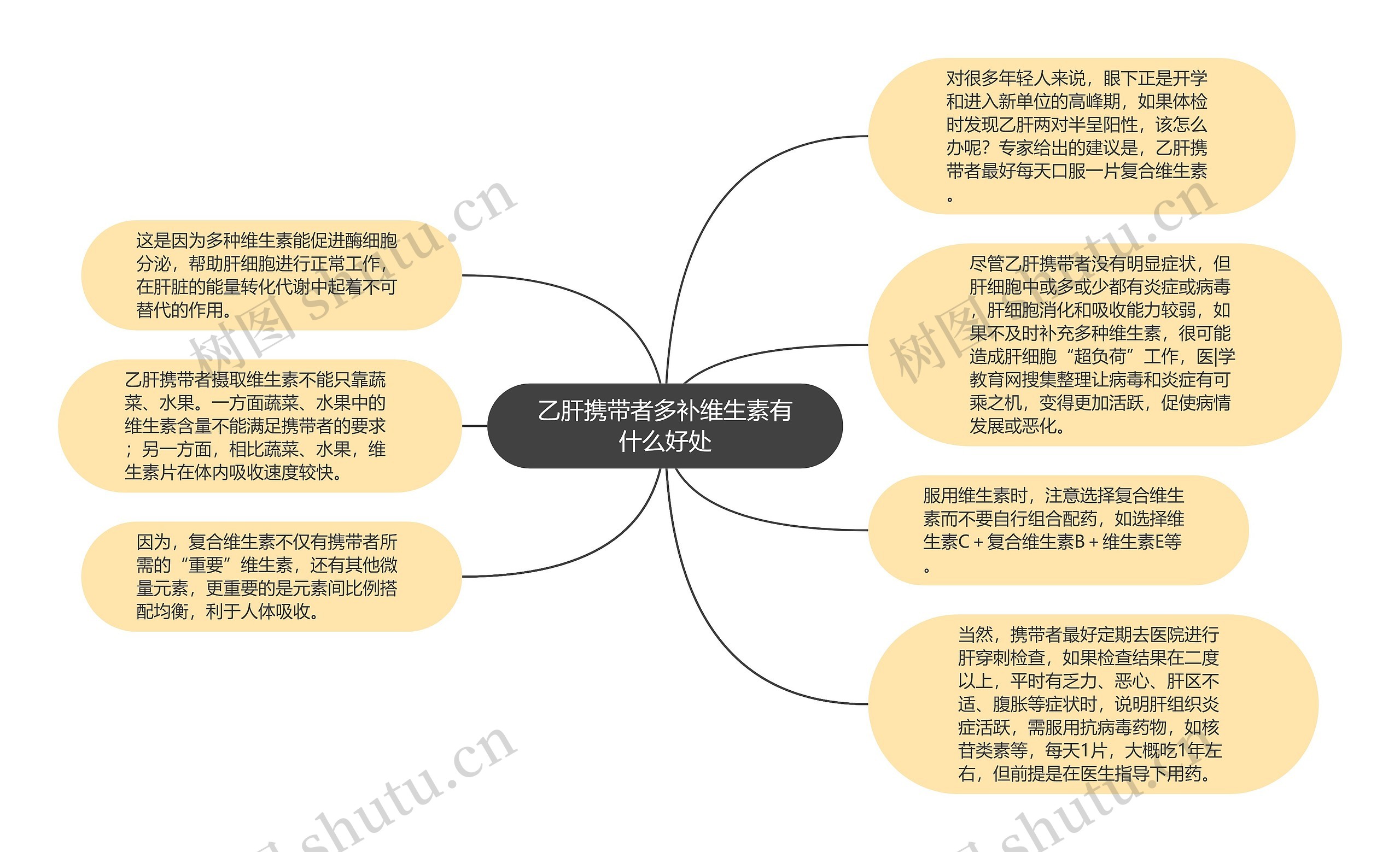 乙肝携带者多补维生素有什么好处思维导图