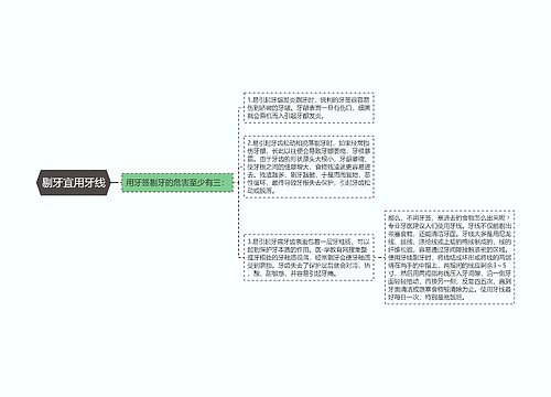 剔牙宜用牙线