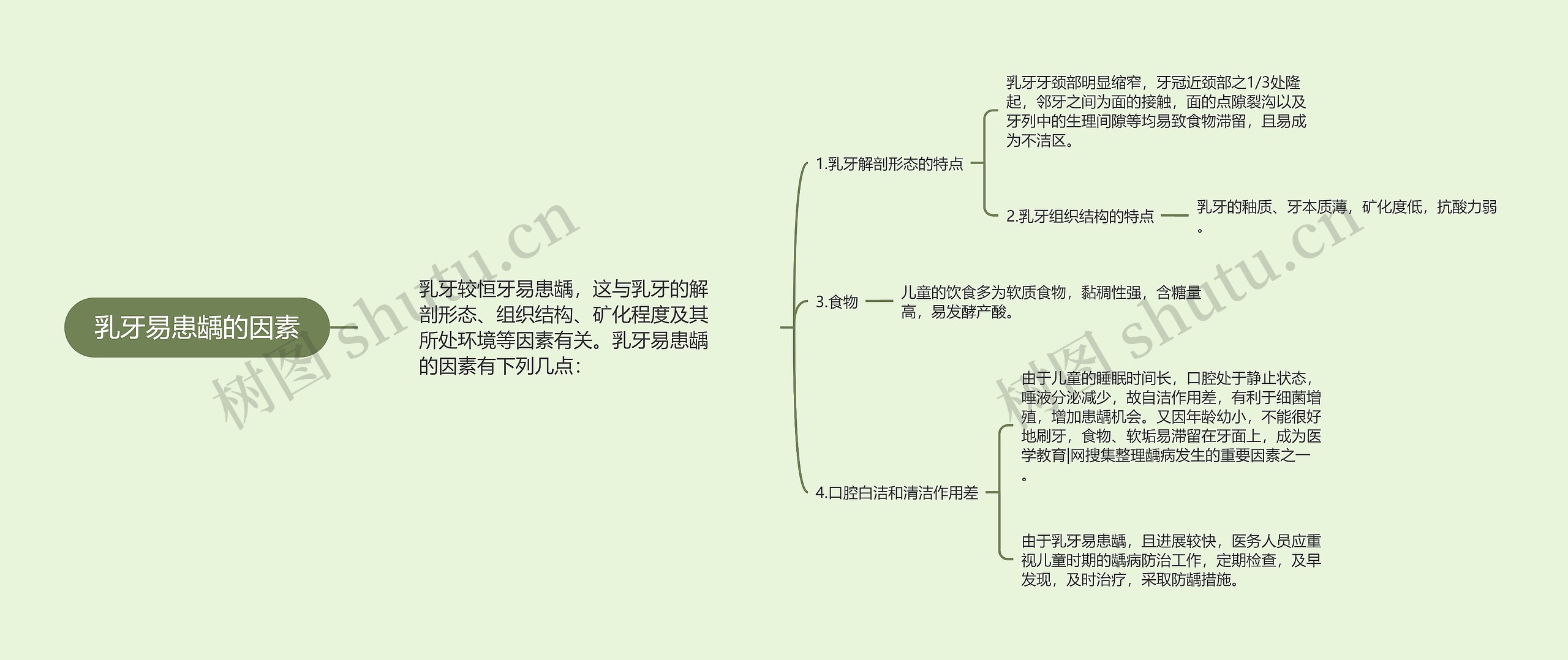 乳牙易患龋的因素