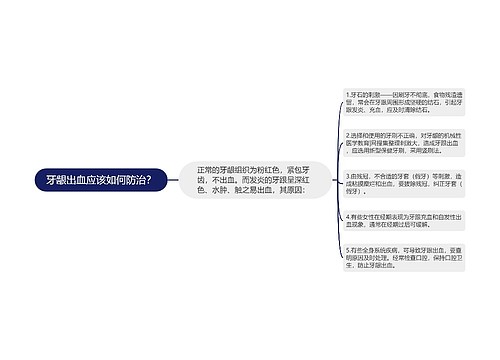 牙龈出血应该如何防治？