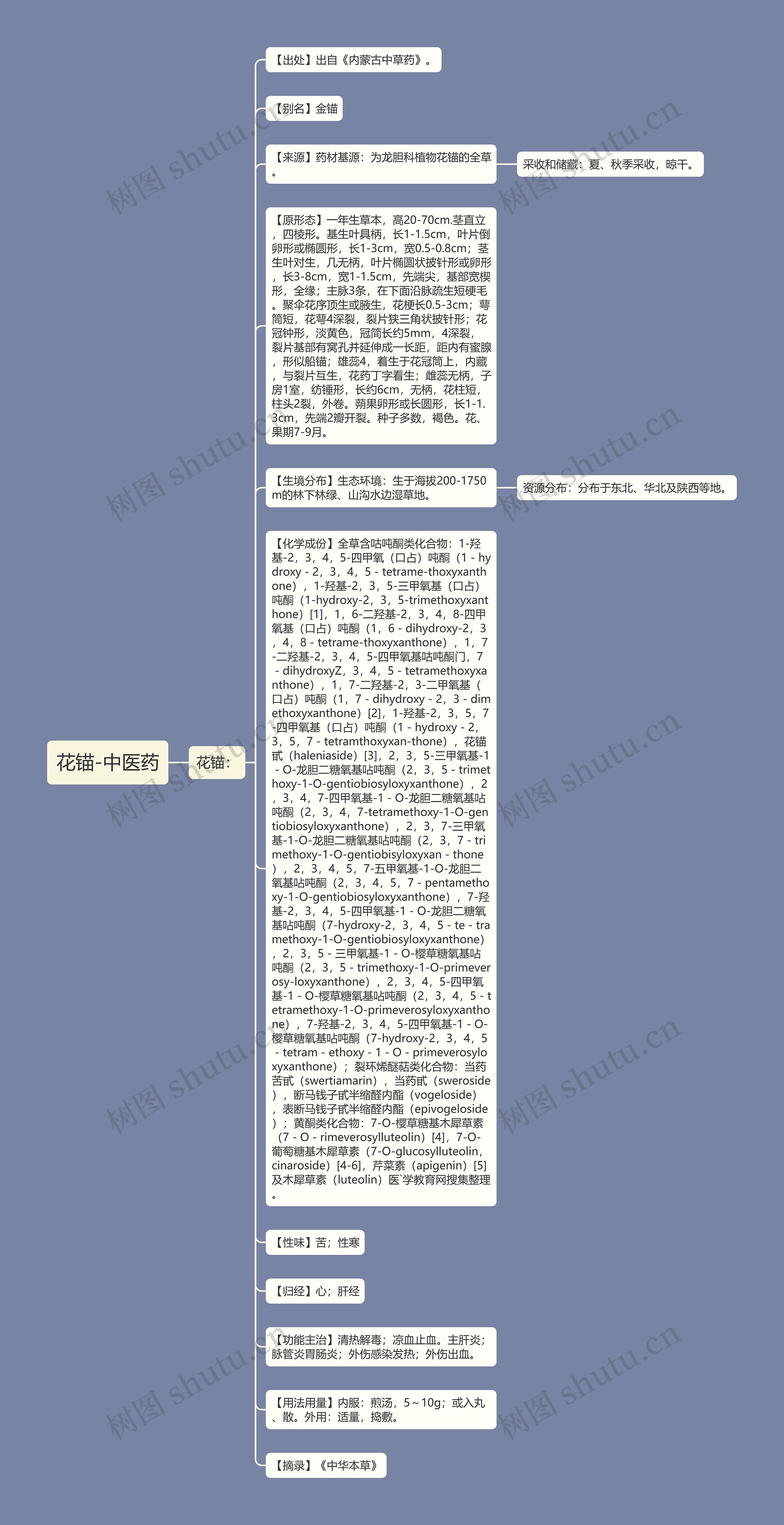 花锚-中医药思维导图
