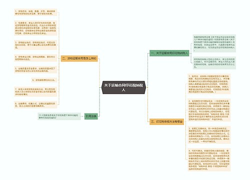 关于运输合同印花税纳税人