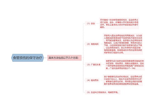 食管损伤的保守治疗