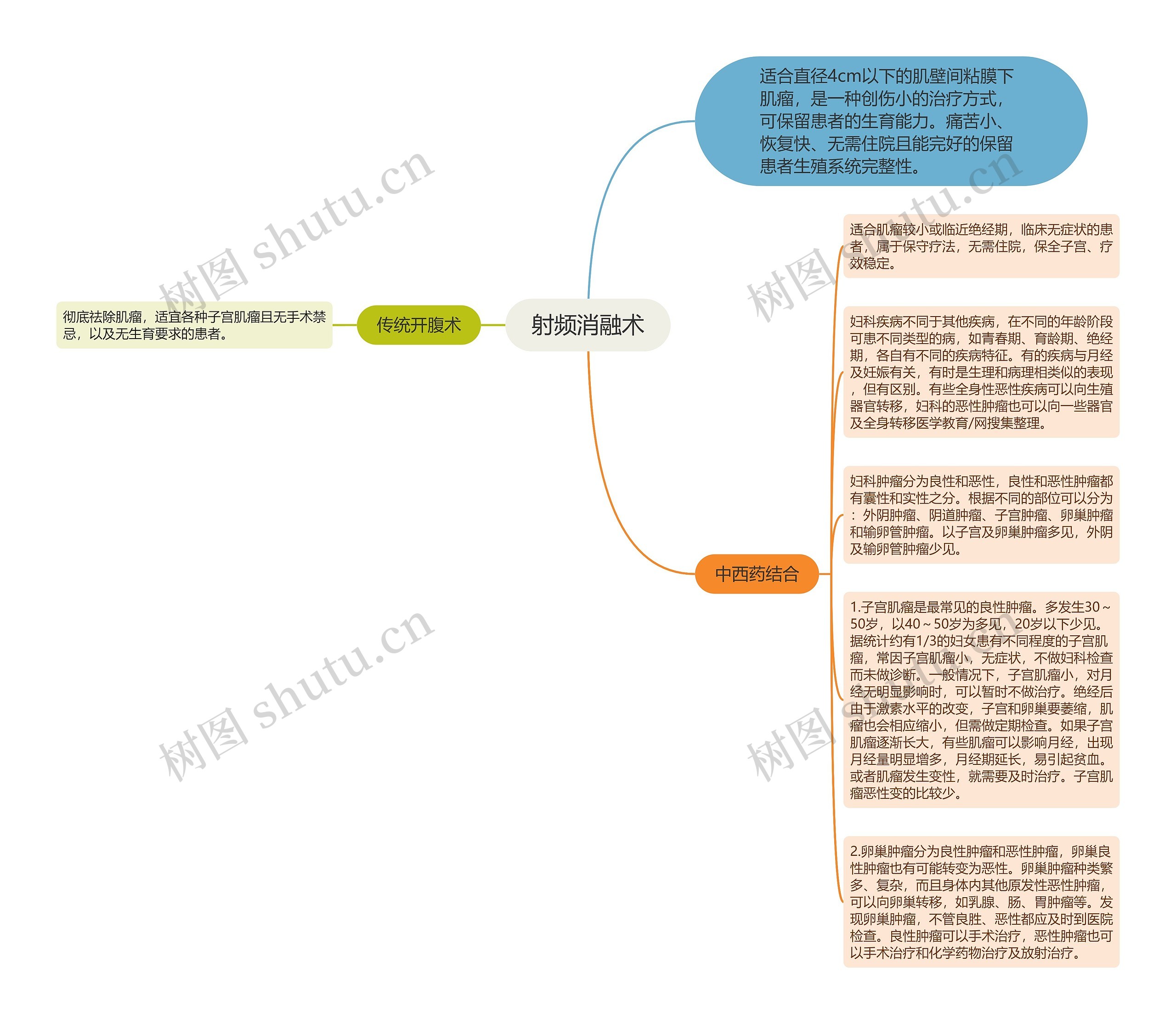 射频消融术思维导图