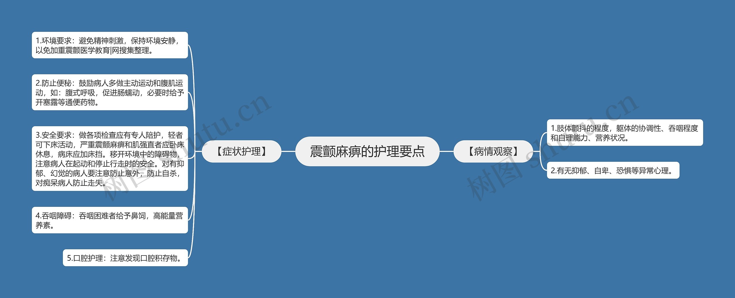 震颤麻痹的护理要点