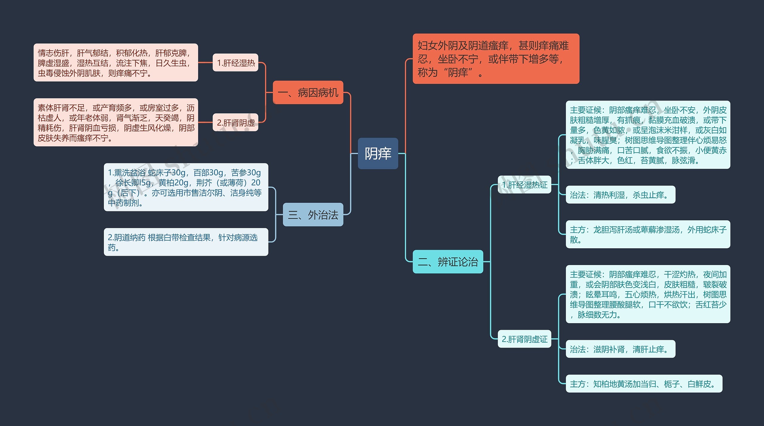 阴痒思维导图