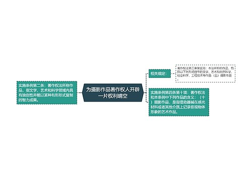 为摄影作品著作权人开辟一片权利晴空