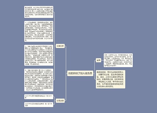 捡的狗咬了别人谁负责