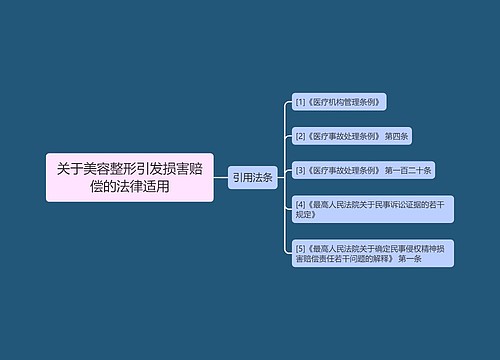 关于美容整形引发损害赔偿的法律适用