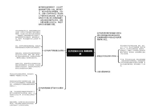 经济控制未立法 离婚索赔难