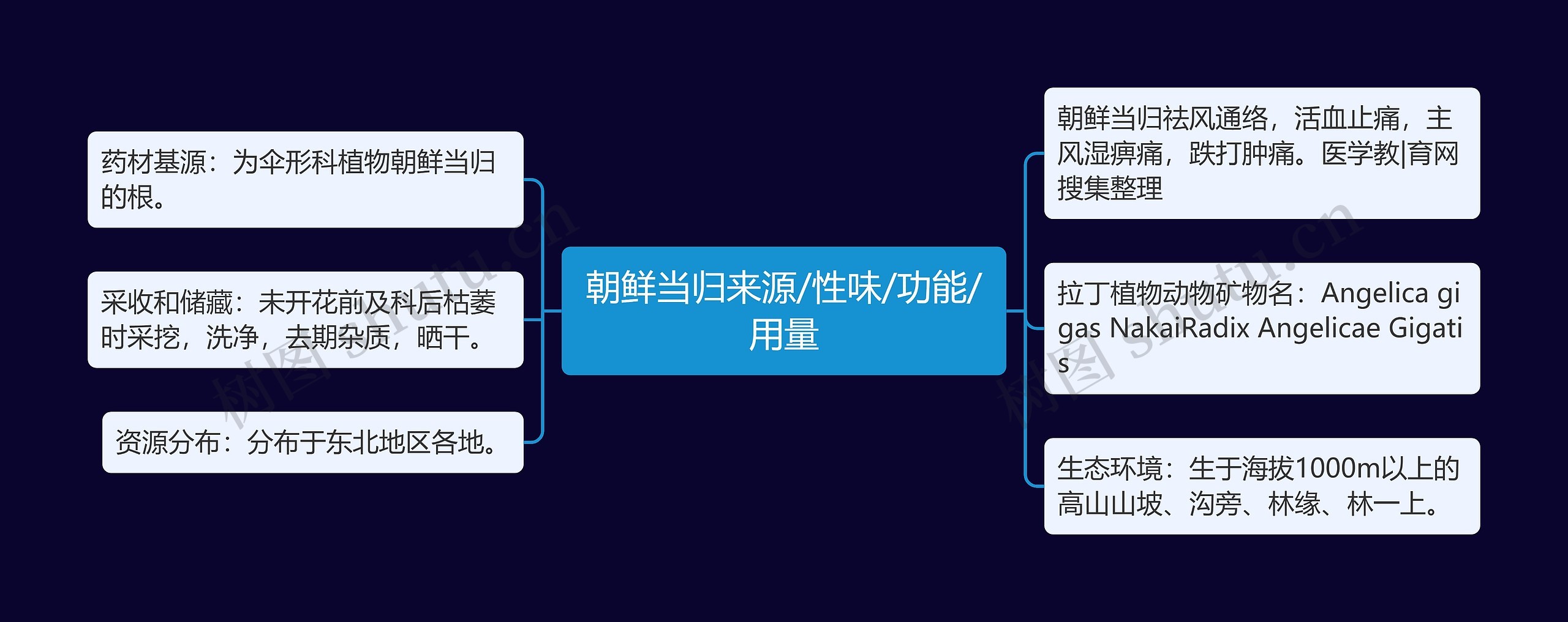 朝鲜当归来源/性味/功能/用量