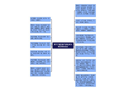 胃气下溜五脏气皆乱其为病互相出见论