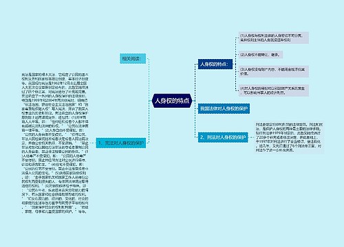 人身权的特点