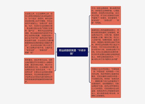 职业病维权就要“不依不饶”