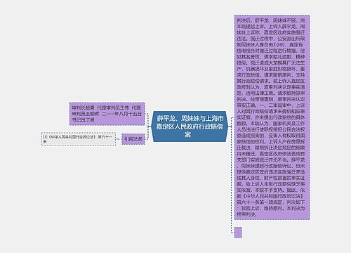  薛平龙、周妹妹与上海市嘉定区人民政府行政赔偿案  