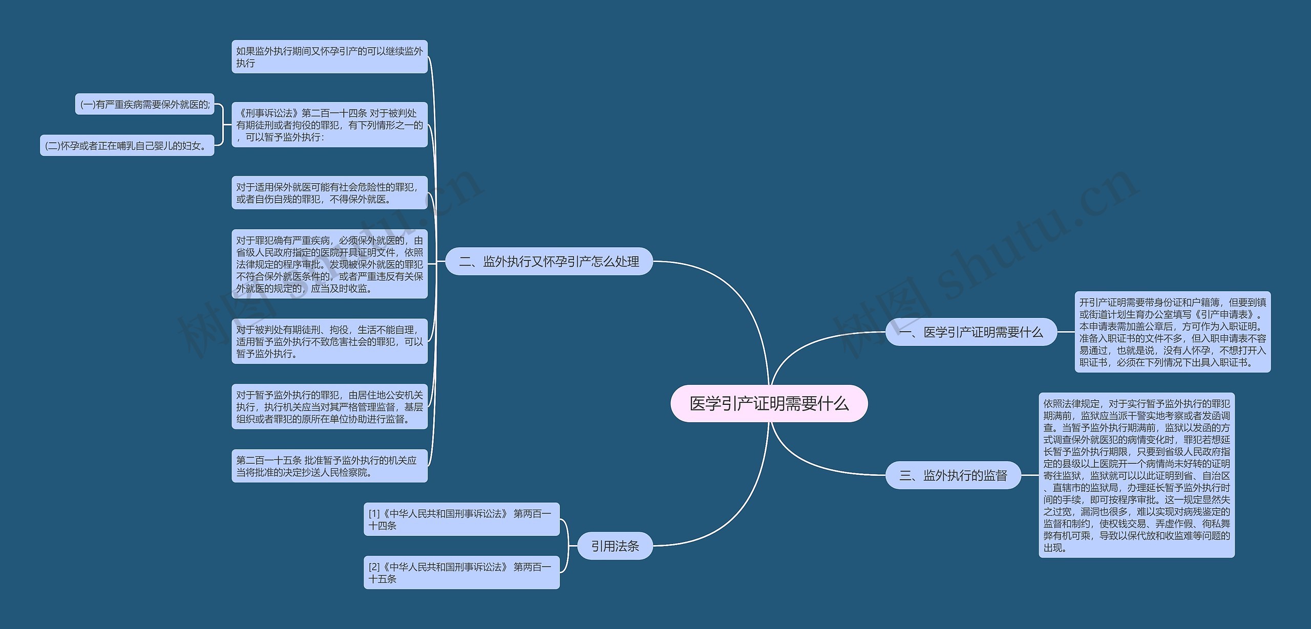 医学引产证明需要什么思维导图