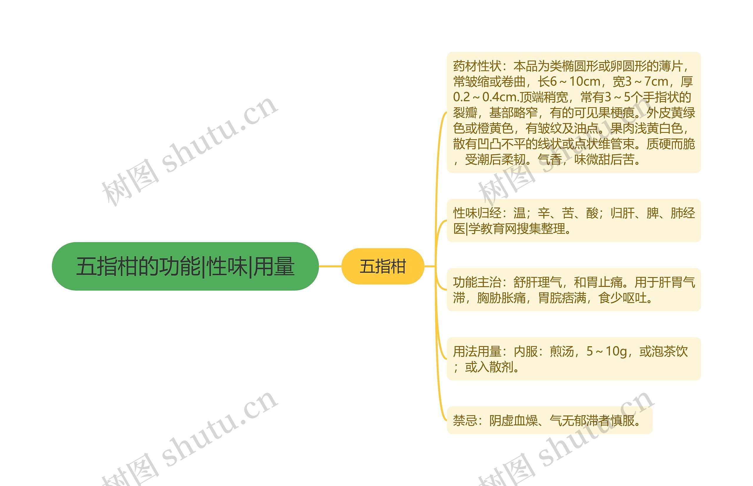 五指柑的功能|性味|用量