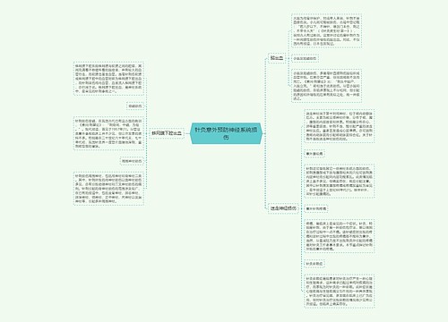 针灸意外预防神经系统损伤