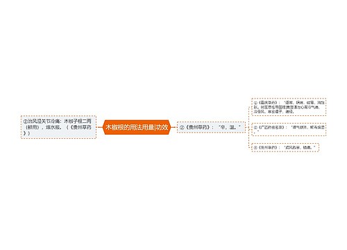 木椒根的用法用量|功效