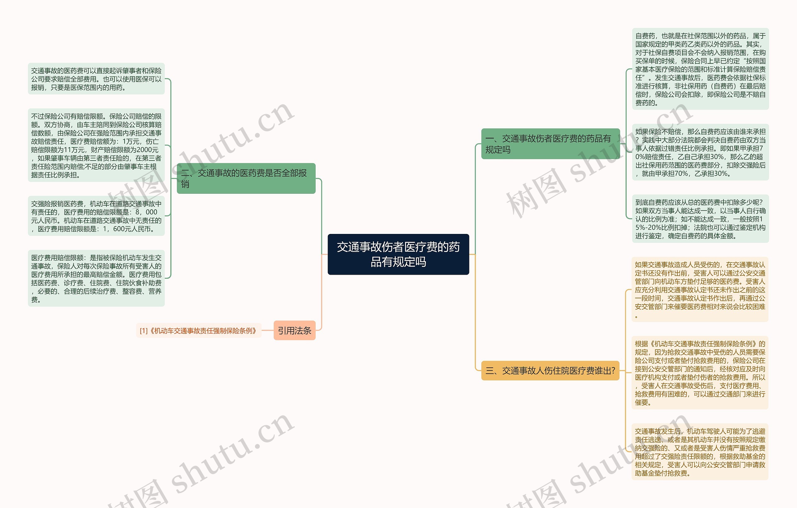 交通事故伤者医疗费的药品有规定吗