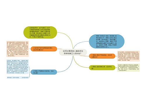 如何处理承揽人擅自将任务转给第三人的纠纷？